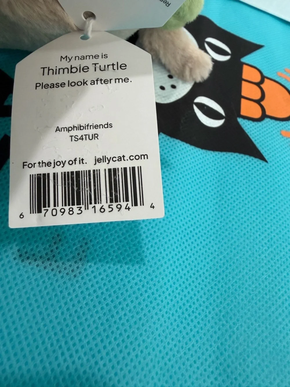 Jellycat THIMBLE TURTLE - SMALL 5